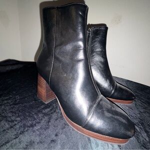 ASOS Black Leather Ankle Boots